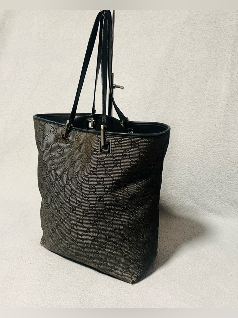 Gucci GG Denim Tote/Shoulder Bag - Picture 6 of 15